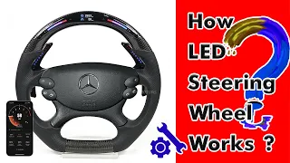 How LED Steering Wheel Works with Latest LED Kit Galaxy Pro on Mercedes-Benz W211? OHC Motors (2024)