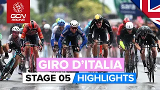 Chaotic Finale After A Crash-Filled Day! | Giro D'Italia 2023 Highlights - Stage 5