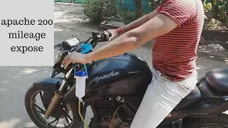 Tvs apache rtr 200 4v Real Mileage test.