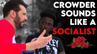 Steven Crowder Wins Over A Socialist.