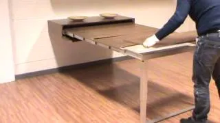 How to extract a space-saving dining table from a shelf container - Mensola Party, by Atim