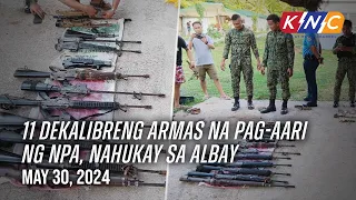 11 dekalibreng armas na pag-aari ng NPA, nahukay sa Albay | Kidlat News Update (May 30, 2024 4PM