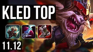 KLED vs AATROX (TOP) | 3.8M mastery, 3300+ games, 6 solo kills, Rank 9 Kled | KR Master | v11.12