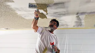 How to Remove Popcorn Ceilings | DIY HOME REMODEL