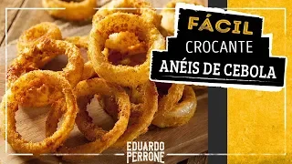 Receita De Aneis De Cebola Simples E CROCANTES 🔥 onion rings