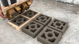 Diy - Cement Ideas Tips / Rapid prototyping and molding of garden decorative ventilation bricks