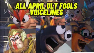 *NEW UPDATE* April Fools Ultimate Voice Lines for Every Hero | Overwatch 2