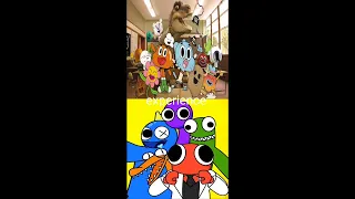 the amazing world of gumball vs the rainbow friends gametoons