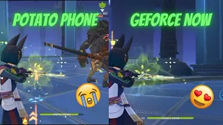 Potato Phone 🥔 VS GeForce NOW 📱 (Genshin Impact Comparison)