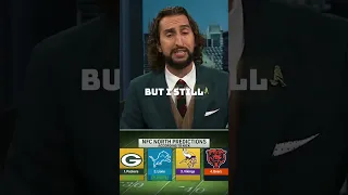 Nick Wright shares his NFC North predictions 👀 #NFL #Lions #Packers #Bears #Vikings