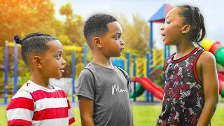 BOY Won't Let DJ & Kyrie PLAY On The Playground, HE LEARNS HIS LESSON | Ep.1