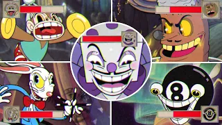 Cuphead - All Casino Bosses with Health Bars (Expert Difficulty)