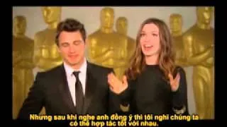 Anne Hathaway and James Franco talks about hosting the Oscars 2011