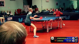 3.PROKHOROVA - KREKINA RUSSIAN Championship table tennis настольный теннис