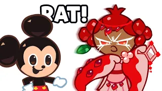 Mickey Cookie Having a normal conversation with pomegranate cookie // Cookie run kingdom