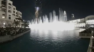 Dubai New Year 2018: midnight lights show at the Burj Khalifa 360 video