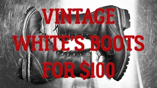 Vintage White's Boots for only $100 4K