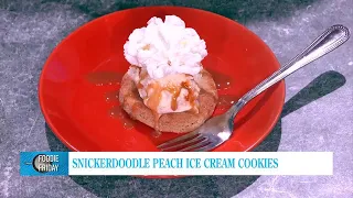 Snickerdoodle Peach Ice Cream Cookies