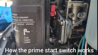 Yamaha(choke) Prime Start switch. How it works.