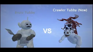Slendytubbies 3 - Boss vs Boss Fight l Brute Tubby vs Crawler Tubby (New)