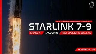 LIVE! SpaceX 1st Starlink To Cell Sat Launch