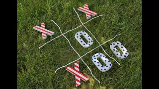 DIY Yard Tic-Tac-Toe Game