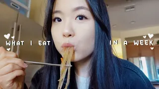 what i eat in a week (korean + realistic) | birthday edition 🍰