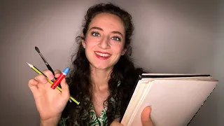 ASMR | Je prends tes mesures et te dessine ✏️ (crayons de couleurs, craie, pinceau)