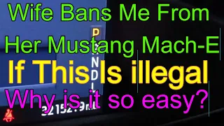 Ford Mustang Mach E Mileage Reduction On Wife's Car Worked Too Well And Almost Got Me Divorced! 🤬