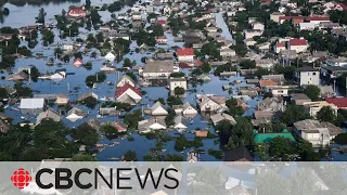 Ukraine warns 42,000 people at risk from flooding after hydro dam destroyed