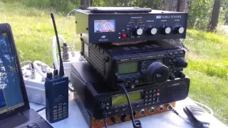 Радиосвязь на КВ в полевых условиях, эксперимент с короткой антенной