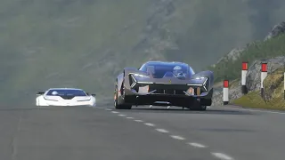 Lamborghini Terzo Millennio vs Bugatti Centodieci at Highlands