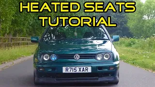 HOW TO FIT HEATED SEATS IN YOUR MK3 GOLF *VERY EASY*