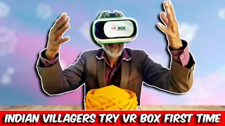 Indian Villagers Try VR For The First Time ! Tribal People Try VR Headset