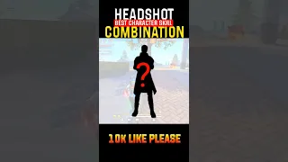 Free Fire Best Character Combination For Headshot | Free Fire Shorts Video 😱 #freefire #shorts