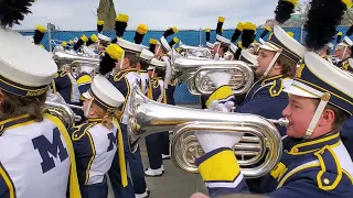 Michigan Marching Band 2023 Ohio State Game Parade to Stadium