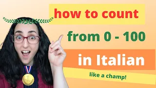 Numbers in Italian 1-100 - Italian for beginners (Eng audio + quiz!)