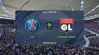 PES 2021 - PSG VS Olympique Lyon - Ligue 1 Match Prediction