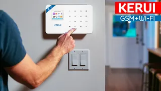 GSM WIFI ОХРАННАЯ СИГНАЛИЗАЦИЯ С АЛИЭКСПРЕСС KERUI W18 c датчиком ГАЗА!  ВСЕ БЮДЖЕТНО!