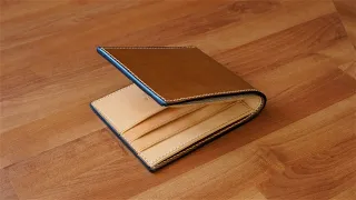 I made a Classic Bifold Wallet with Italian Buttero Leather  ( downloadable PDF Pattern) [4K]