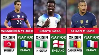 African origin players playing for European countries
