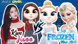 My Talking Angela 2 💓                                      Kim Jisoo Flower ❤️ vs Frozen 💙
