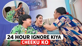 24 HOUR IGNORE KIYA CHEEKU KO | Chiku Malik Vlogs