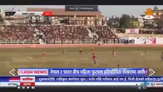 Sag women football 2019.Nepal vs india in pokhara stadium
