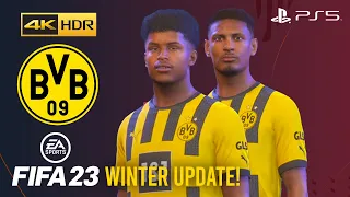 FIFA 23 PS5 - *WINTER UPDATE* - BORUSSIA DORTMUND - PLAYER FACES AND RATINGS