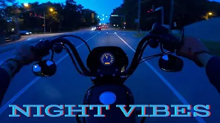 Evening ride | Harley Davidson Sportster Iron 1200 (Pure Engine Sound)