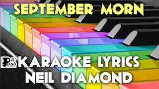 SEPTEMBER MORN NEIL DIAMOND KARAOKE LYRICS VERSION HD