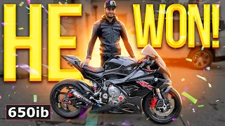 HE WON THE BEST BMW S 1000 RR ON EARTH!