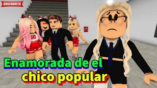 ENAMORADA DE EL CHICO POPULAR - Parte 1 | Mini Pelicula | Roblox Brookhaven rp 🏡historias de roblox