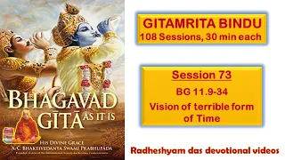 Session 73 - BG 11.9-34 Vision of terrible form of Time_Radheshyam Das